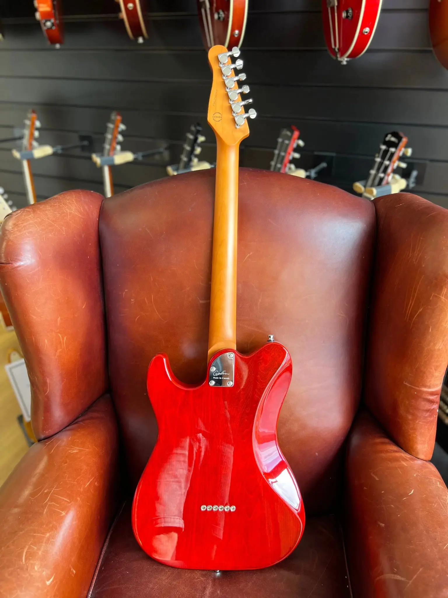 Godin Stadium Pro Electric Guitar ~ Sunset Burst MN - Image 5