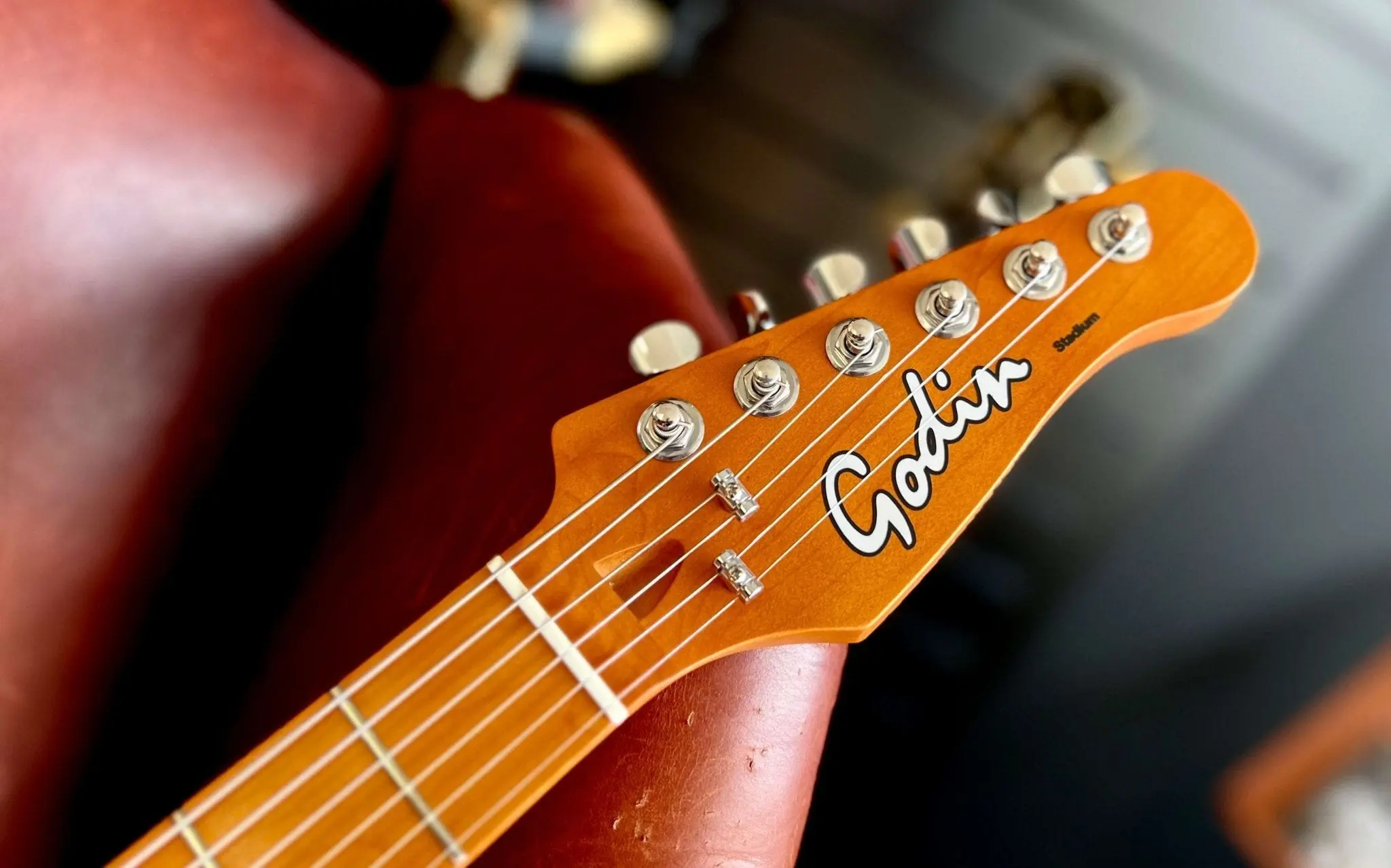 Godin Stadium Pro Electric Guitar ~ Sunset Burst RN - Image 10