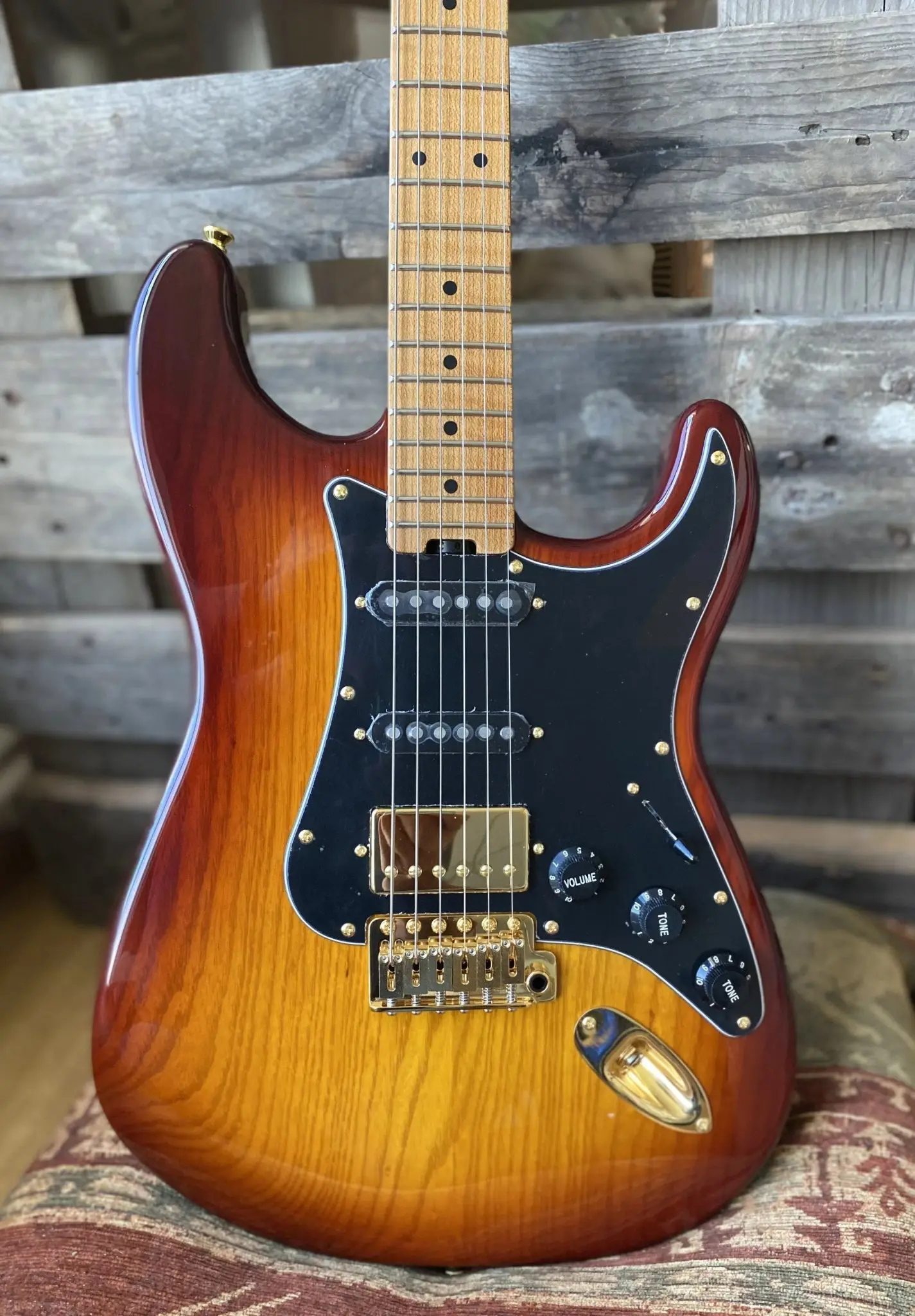 Gordon Smith Classic S HSS Tobacco Burst Swamp Ash Custom AAAAA Honey Roast Maple Neck & Board SN: 20452 - Image 3