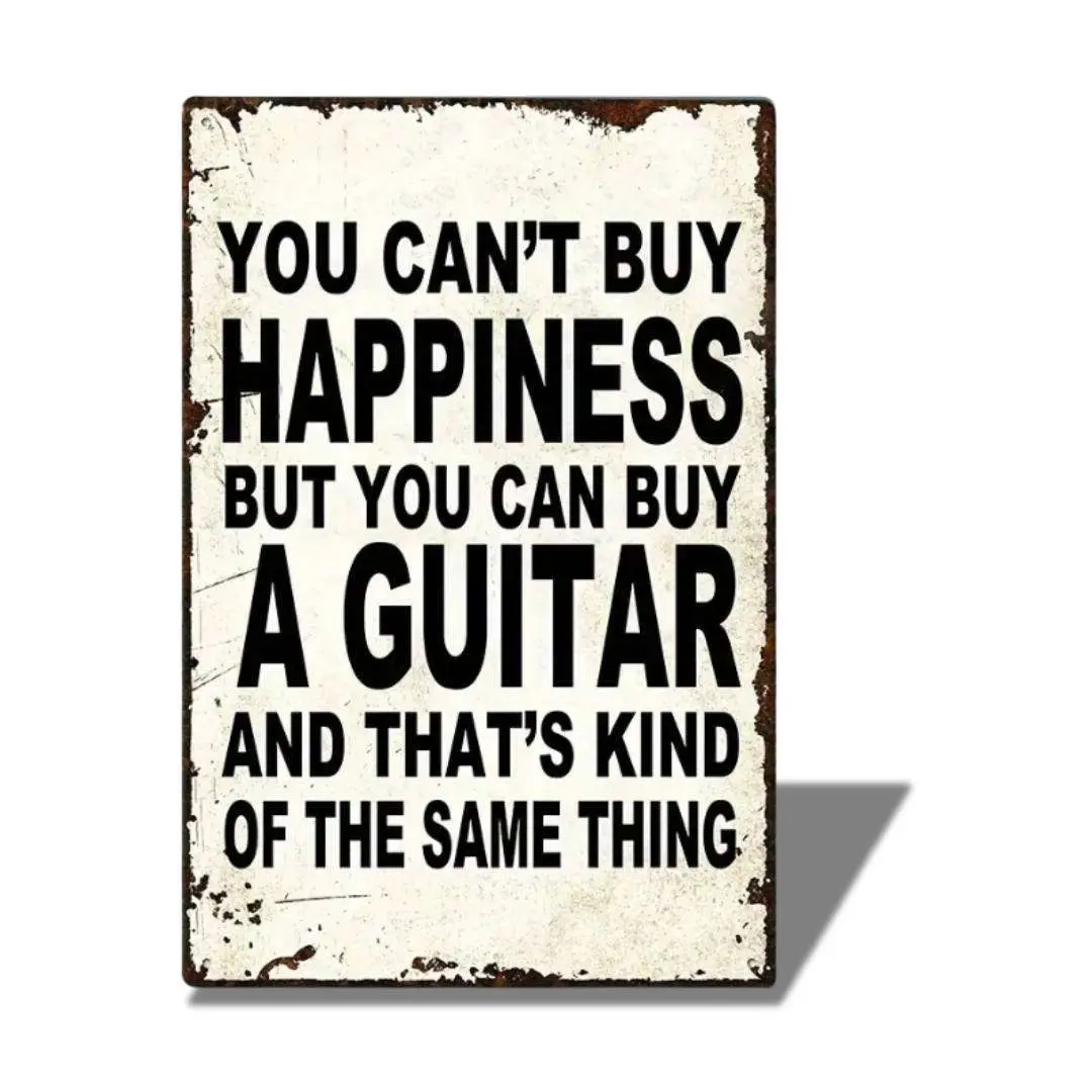 Guitar Wall Art "You Cant Buy Hapiness" Desktop / Wall Art - Image 2