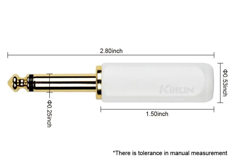 Kirlin IPW201 WEG-BL Fabric Gel 20' Straight  Blue Guitar Cable - Image 3