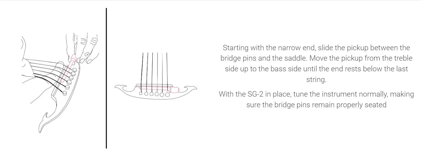 KNA SG2 SIMPLE Piezo Electro Acoustic Guitar Pickup System - NO DRILLING - NO BATTERIES - Image 9