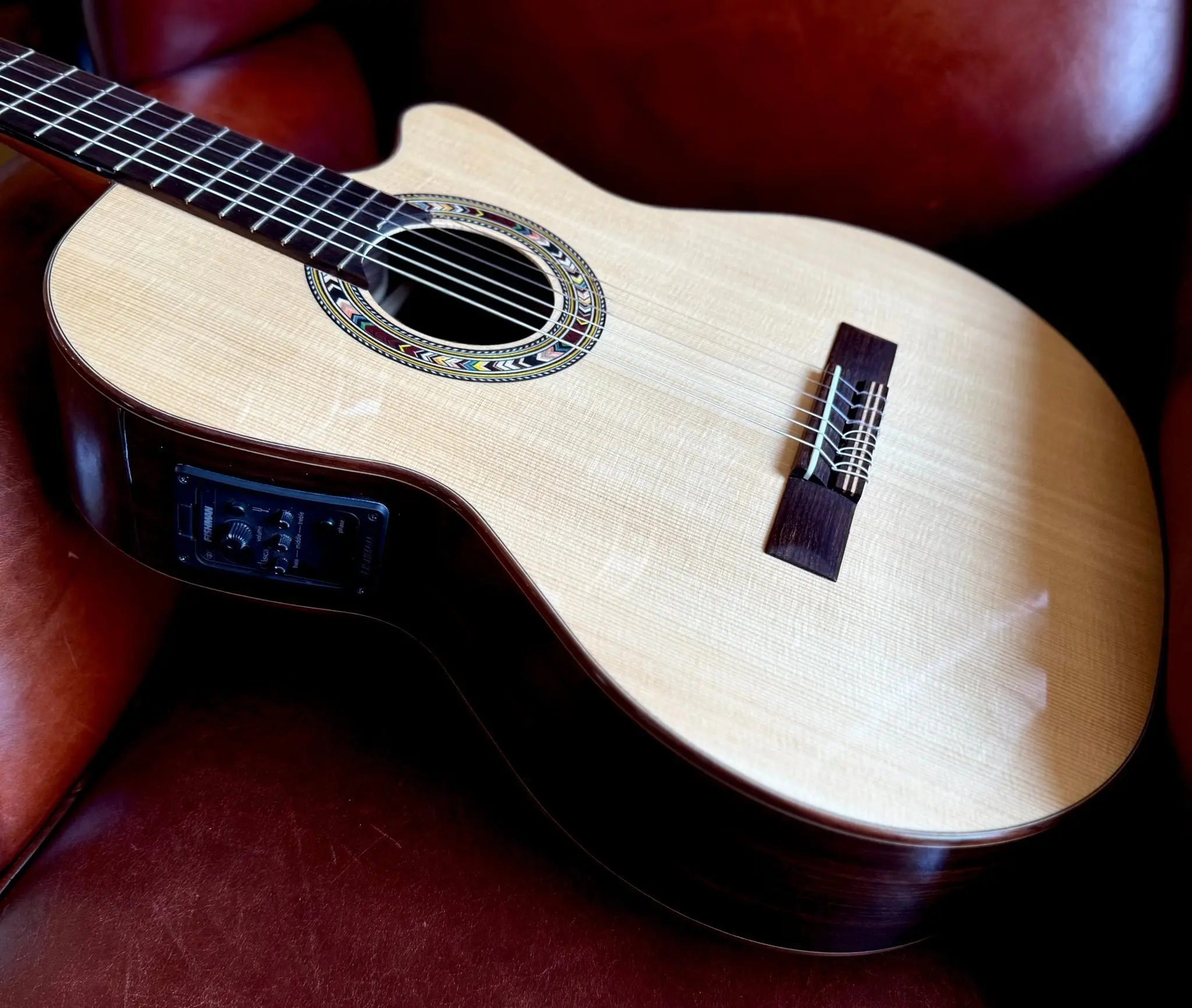 Kremona F65CWS, Solid Spruce, Indian Rosewood Back & Sides,  Hand Made Electro Nylon Strung Guitar - Image 13