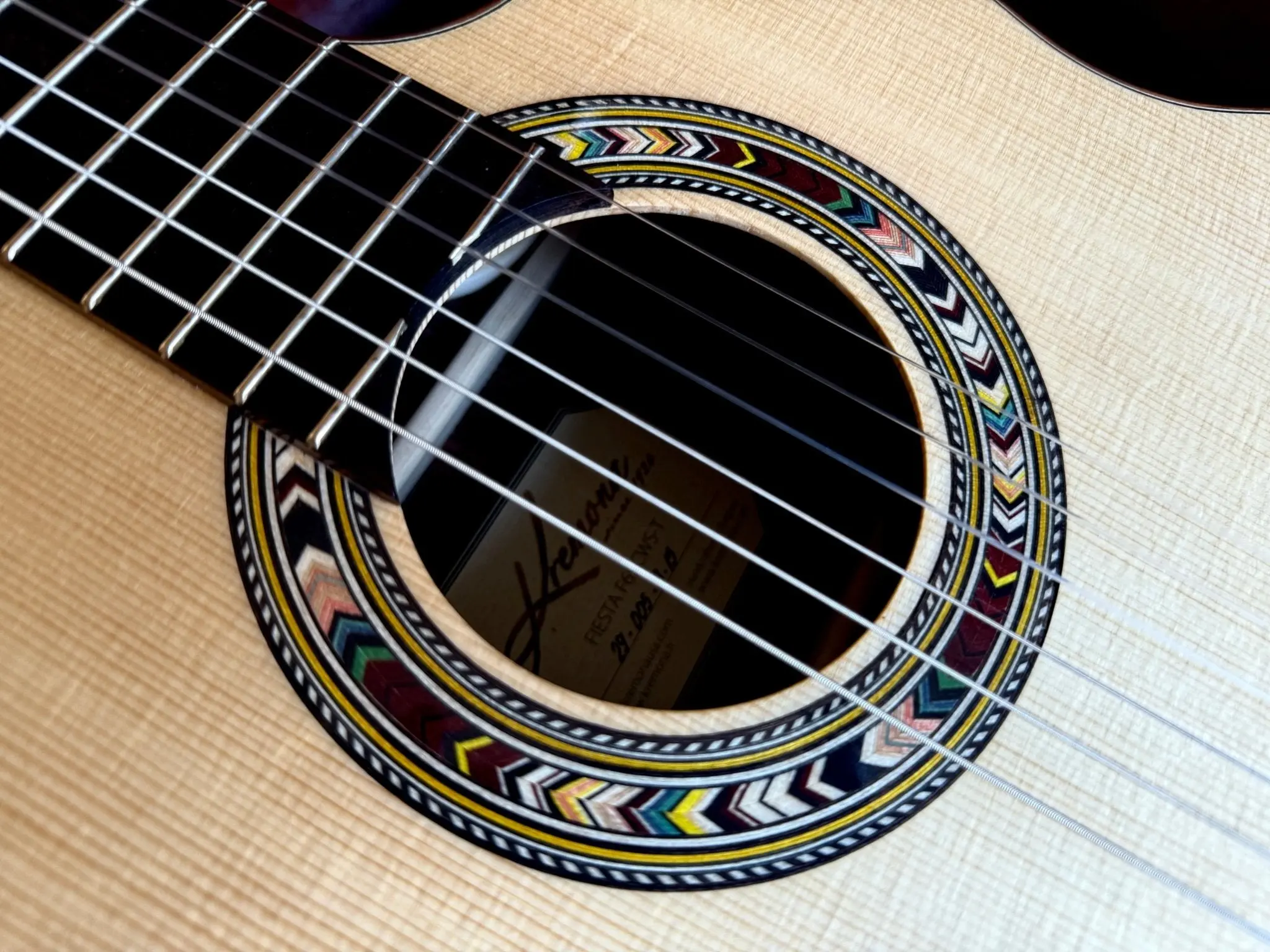 Kremona F65CWS, Solid Spruce, Indian Rosewood Back & Sides,  Hand Made Electro Nylon Strung Guitar - Image 14