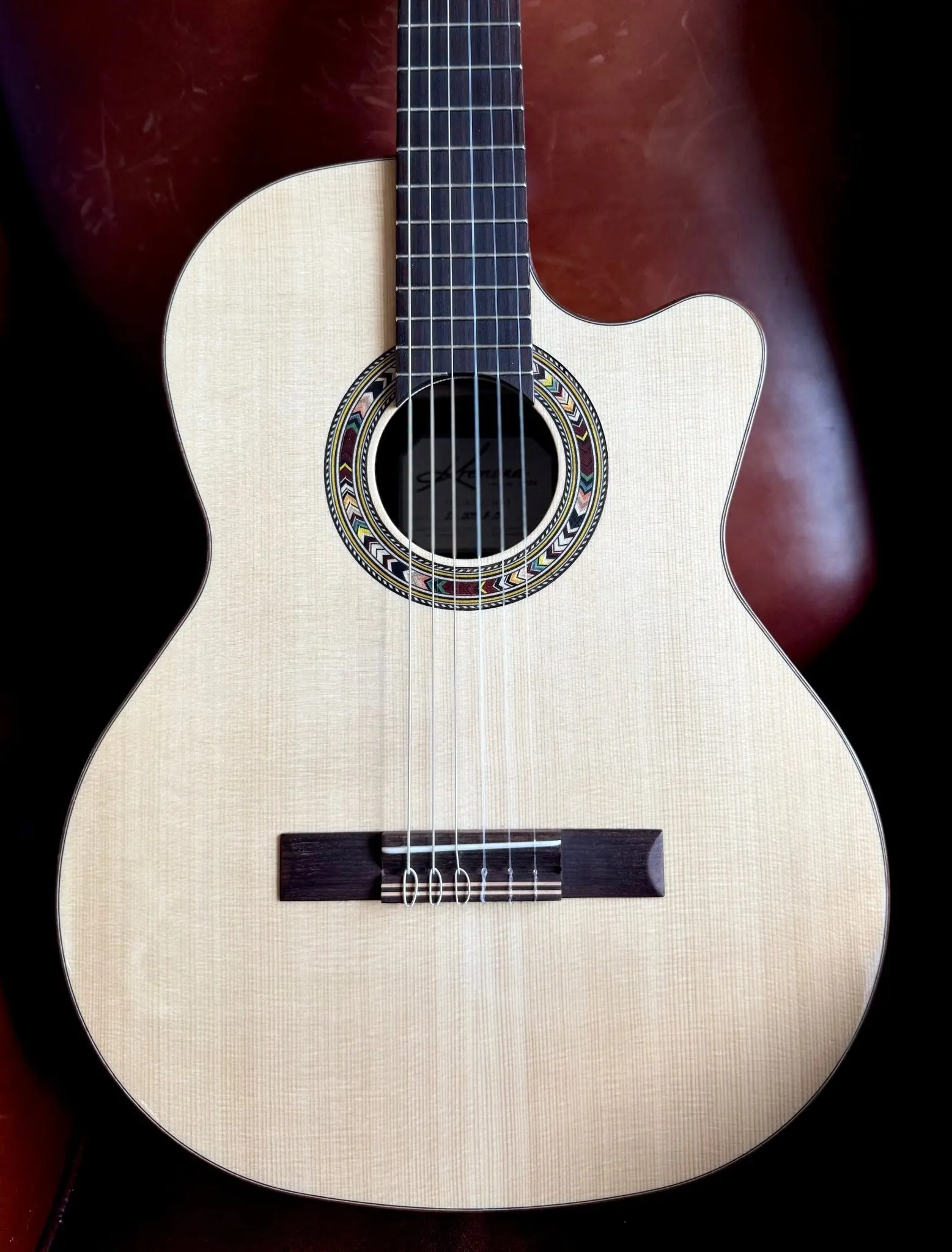 Kremona F65CWS, Solid Spruce, Indian Rosewood Back & Sides,  Hand Made Electro Nylon Strung Guitar - Image 5