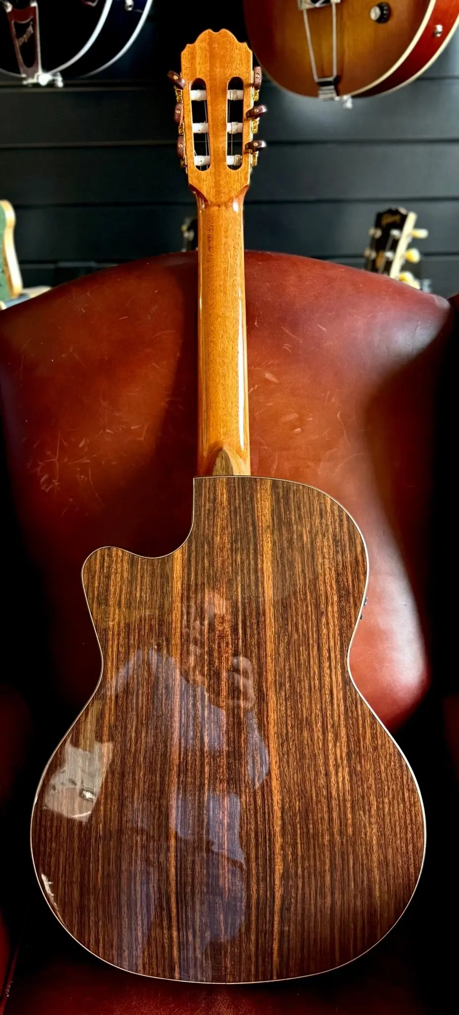 Kremona F65CWS, Solid Spruce, Indian Rosewood Back & Sides,  Hand Made Electro Nylon Strung Guitar - Image 8