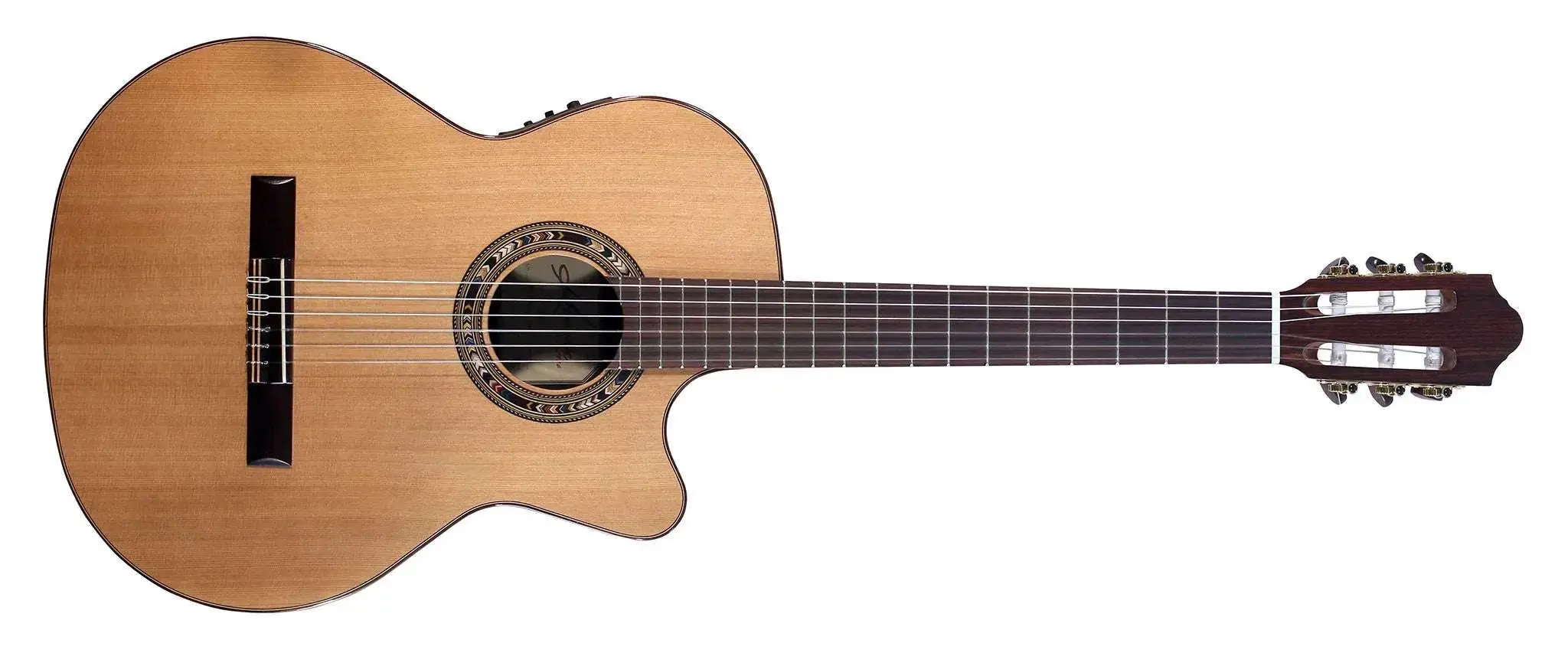 Kremona VEREA, Solid Red Cedar, Indian Rosewood Electro Nylon Strung Guitar - Image 12