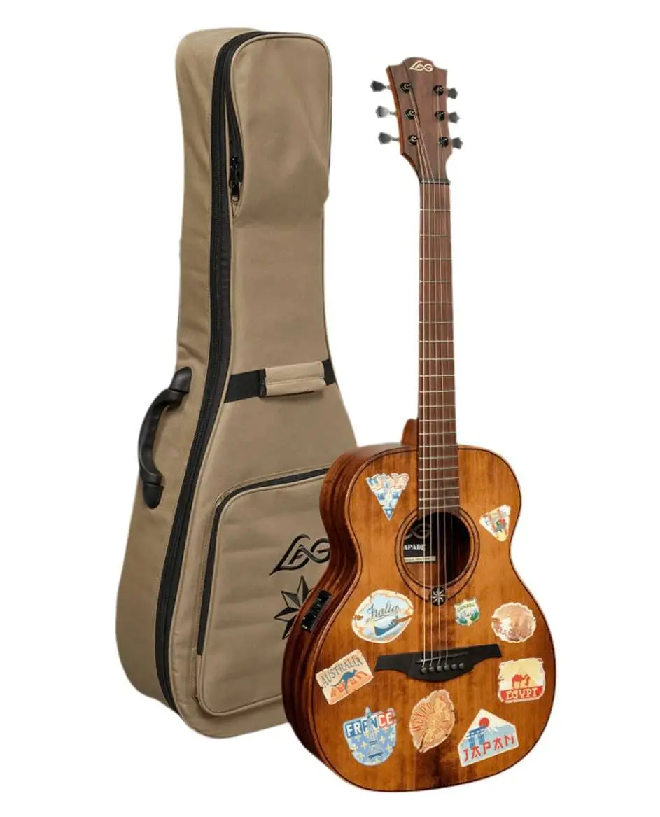 LAG Escapade Globe Trotter Electro Acoustic Travel Guitar - Image 3