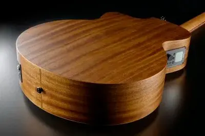 LAG HyVibe 10 H2 - Jumbo Bass Cutaway Electro Acoustic Bass Guitar - Image 5