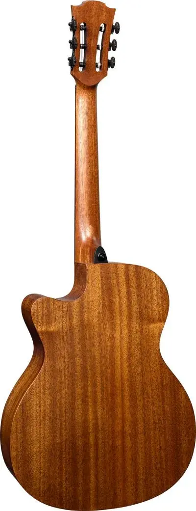 LAG HyVibe 10 H2 - Nylon Strung Auditorium Cutaway Electro Acoustic Guitar - Image 7