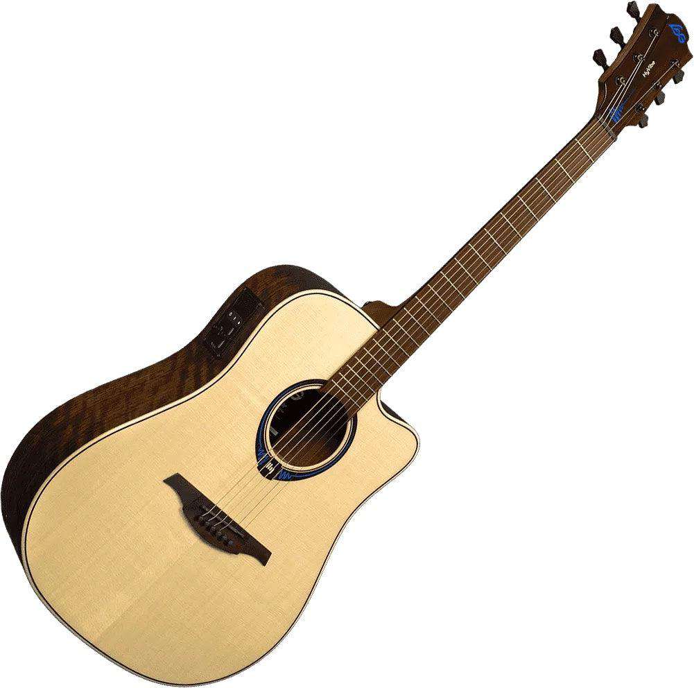 Lag HYVIBE 20 THV20DCE Gloss Finish, Dreadnought, Cutaway - Image 6