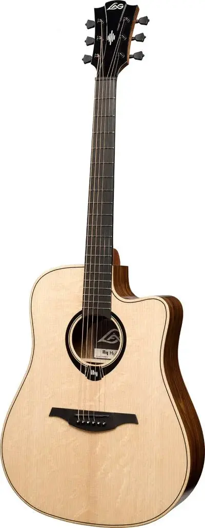 LAG HyVibe 30 H2 - Dreadnought Cutaway Electro Acoustic Guitar - Image 4
