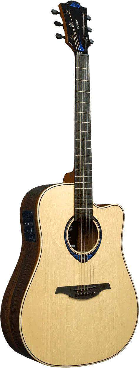 Lag HYVIBE 30 THV30DCE  CUTAWAY Smart Guitar, GLOSSY,Inc Case - Image 7
