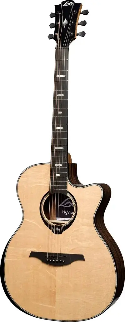 LAG HyVibe 50 H2 - Grand Auditorium Cutaway Electro Acoustic Smart Guitar - Image 3
