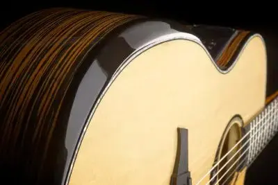 LAG HyVibe 50 H2 - Nylon Strung Auditorium Cutaway Electro Acoustic Smart Guitar - Image 3