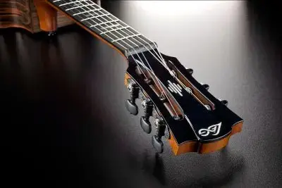 LAG HyVibe 50 H2 - Nylon Strung Auditorium Cutaway Electro Acoustic Smart Guitar - Image 7