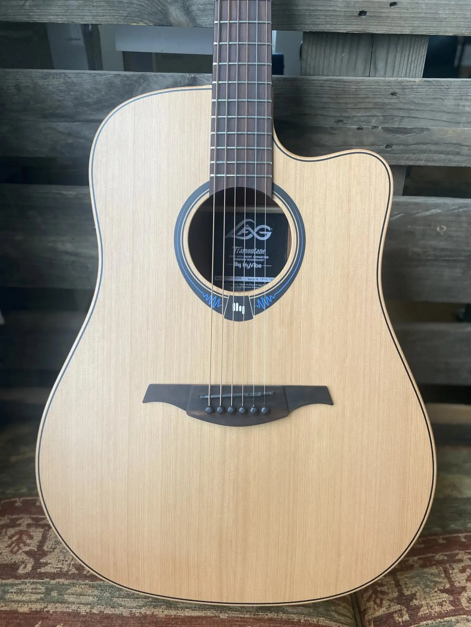 LAG Hyvibe THV10DCE Smart Guitar PLUS FREE PREMIUM HYVIBE GIGBAG (Its more than just a guitar!!!) - Image 2