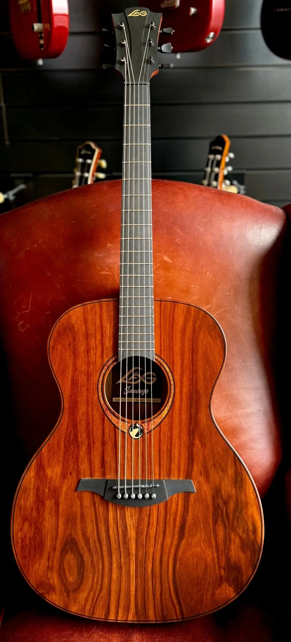 LAG Sauvage Auditorium Acoustic Guitar - Image 19