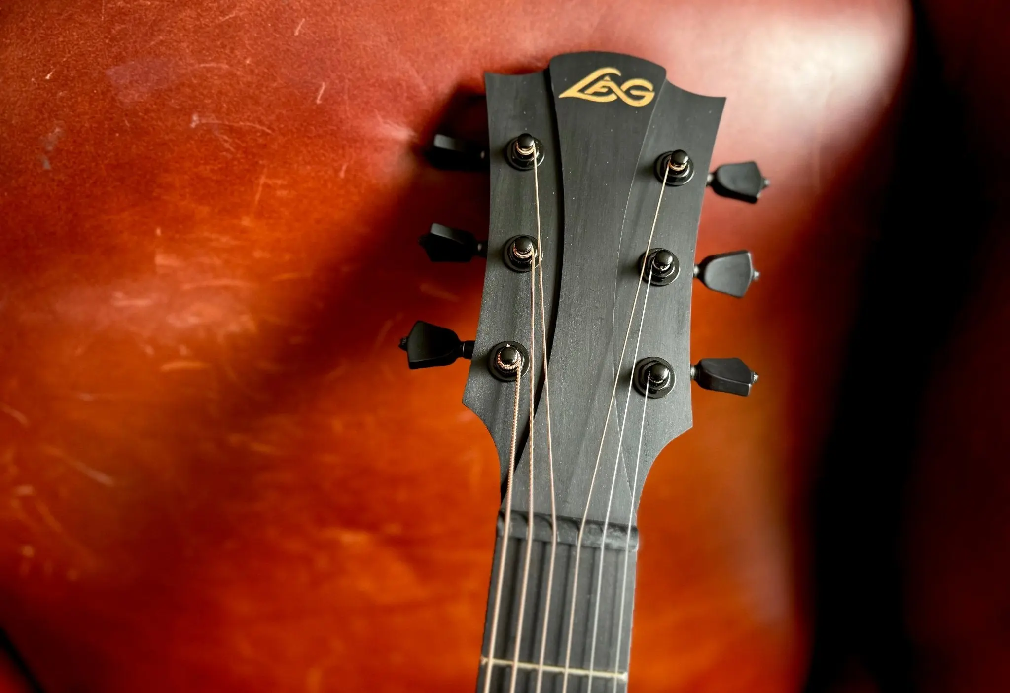LAG Sauvage Auditorium Acoustic Guitar - Image 3