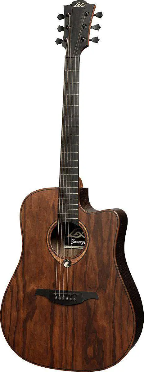 LAG Sauvage Dreadnought Cutaway Acoustic-Electric - Image 6