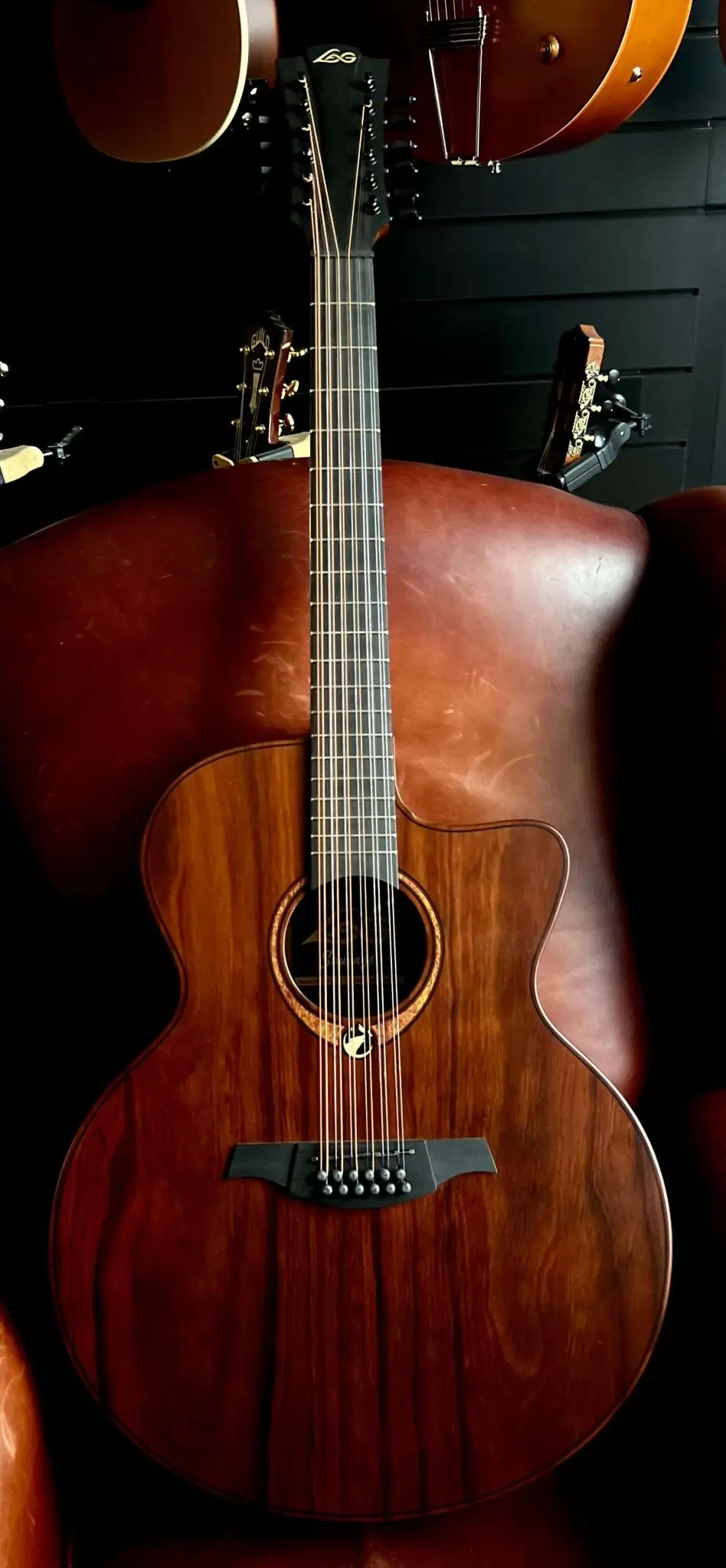 LAG Sauvage Jumbo 12 Strings Cutaway Acoustic-Electric - Image 10