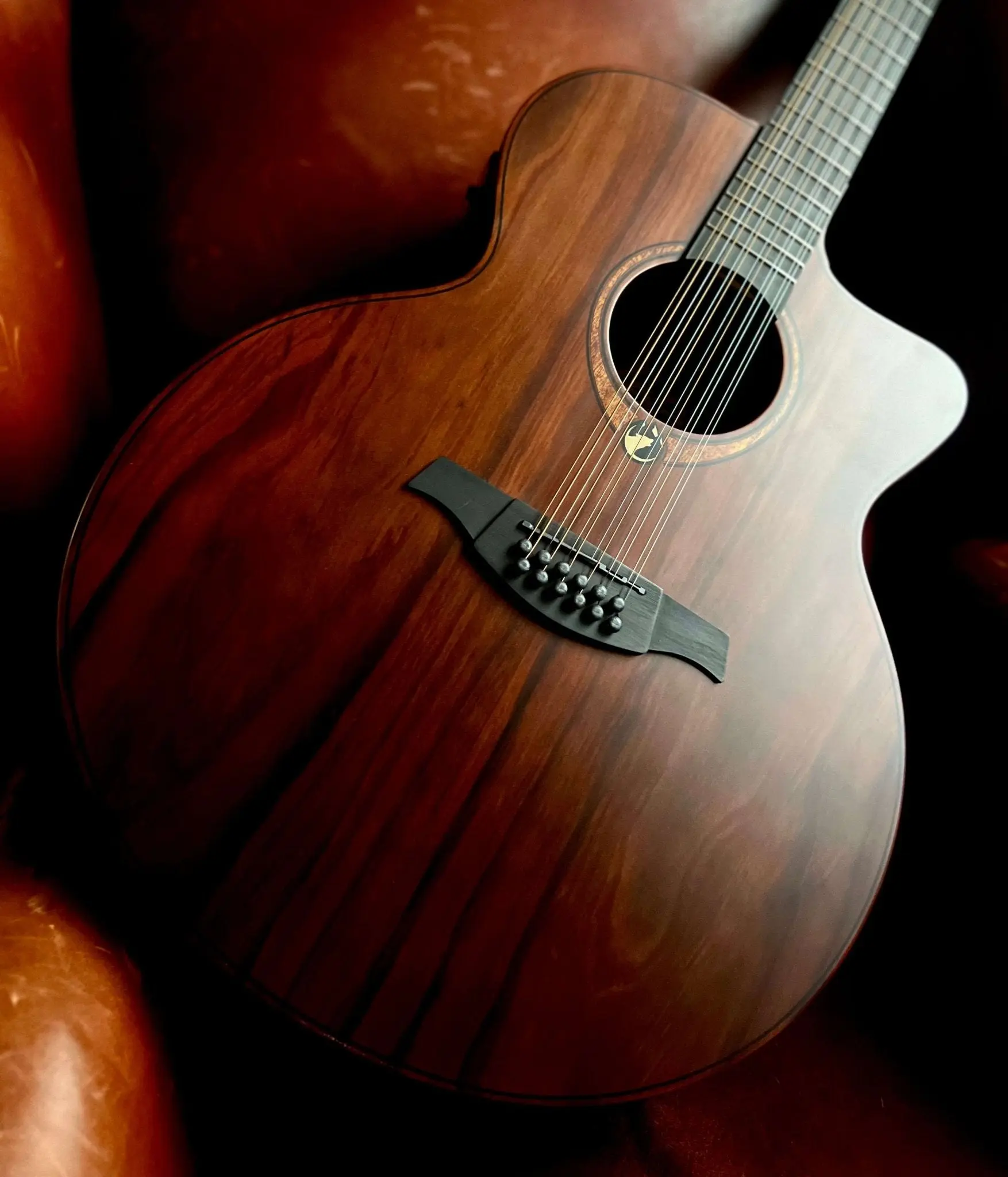 LAG Sauvage Jumbo 12 Strings Cutaway Acoustic-Electric - Image 8
