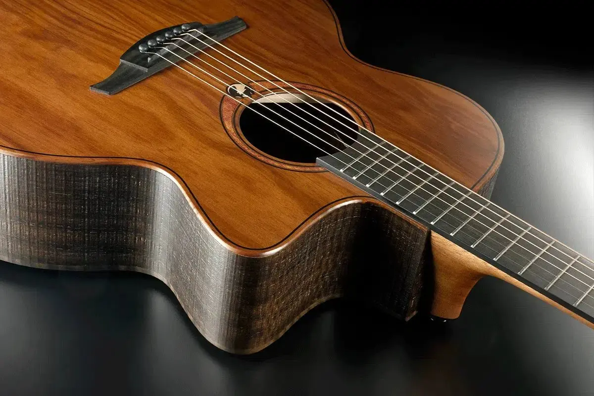LAG Sauvage Jumbo Cutaway Acoustic-Electric - Image 8