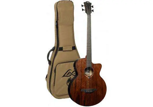 LAG Sauvage Jumbo Cutaway Electro Acoustic Bass Guitar - Image 4