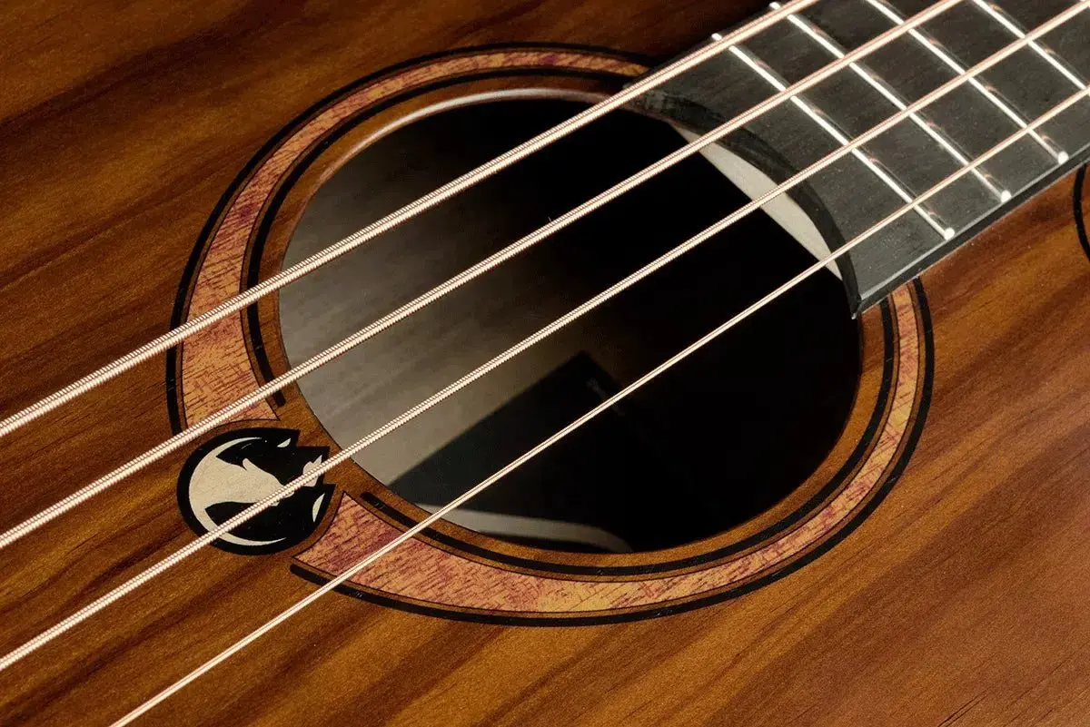 LAG Sauvage Jumbo Cutaway Electro Acoustic Bass Guitar - Image 8
