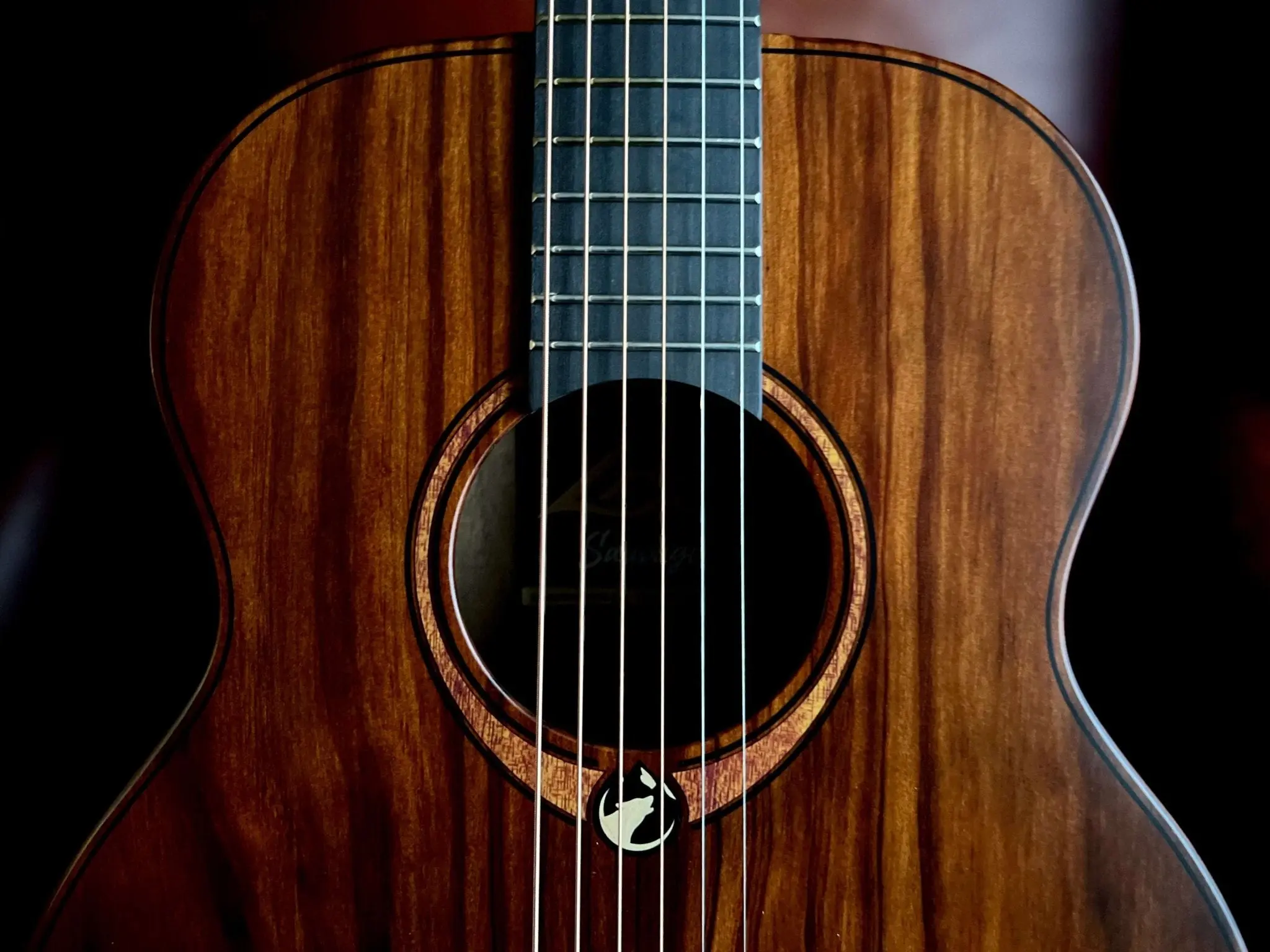 LAG Sauvage Travel Acoustic Guitar - Image 10