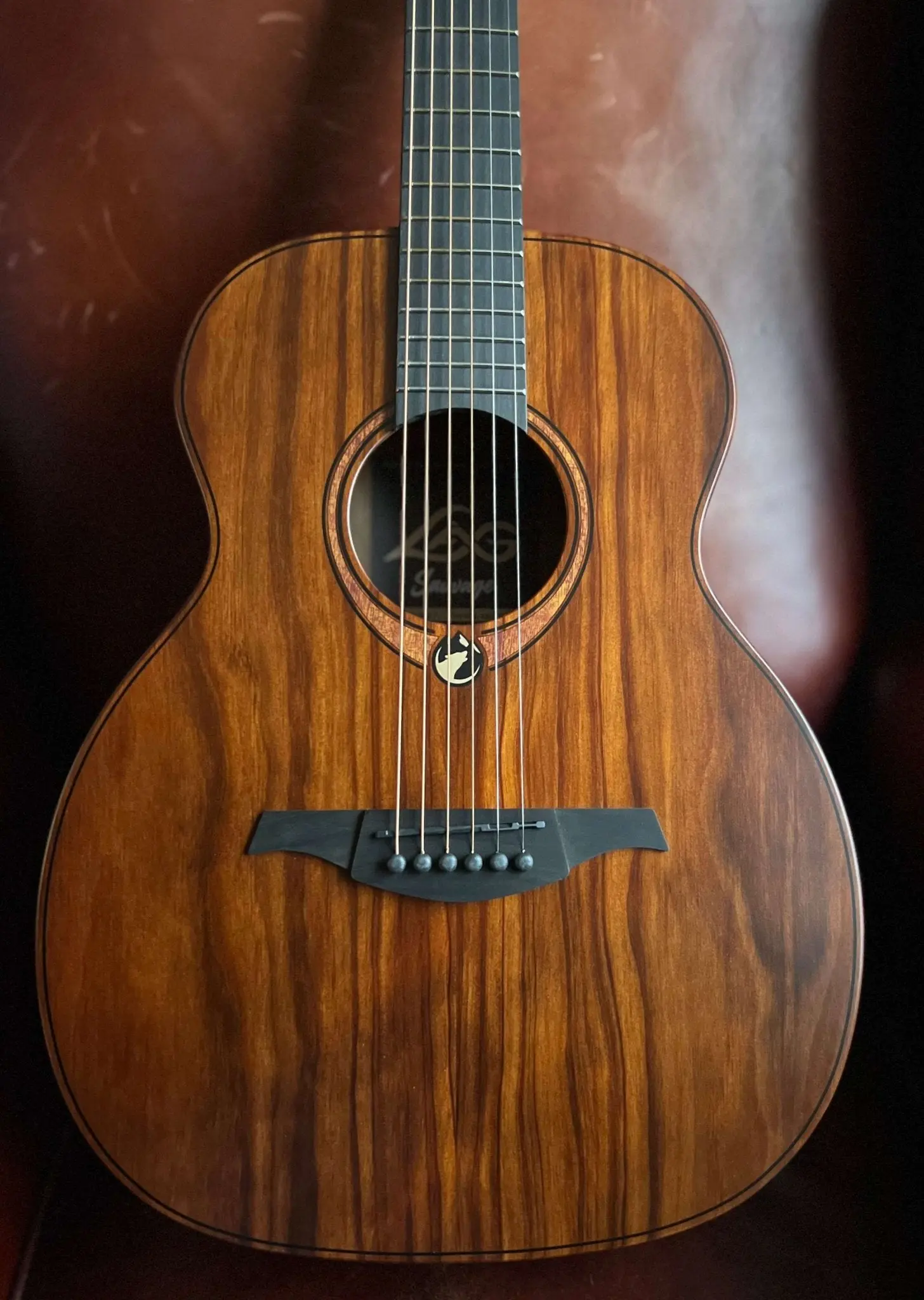 LAG Sauvage Travel Acoustic Guitar - Image 12