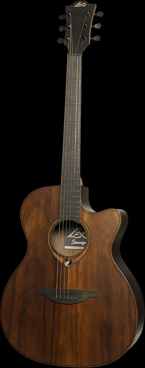 LAG Sauvage Ace Grand Auditorium Electro Acoustic Guitar - Image 6