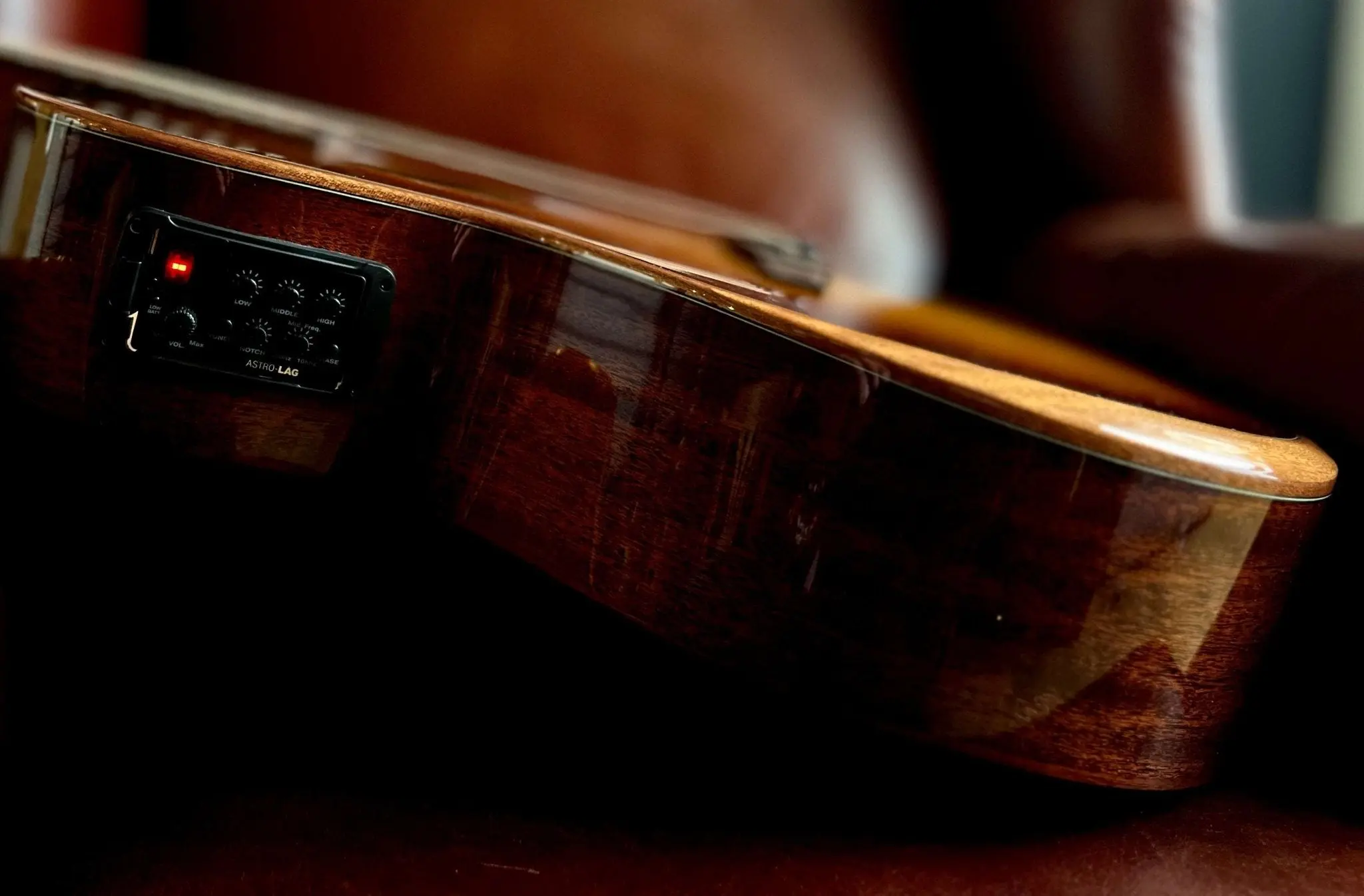 LAG T118ABCE-BRS Special Edition With Bevel.  Exuisite Luxury Electro Acoustic Guitar - Image 12
