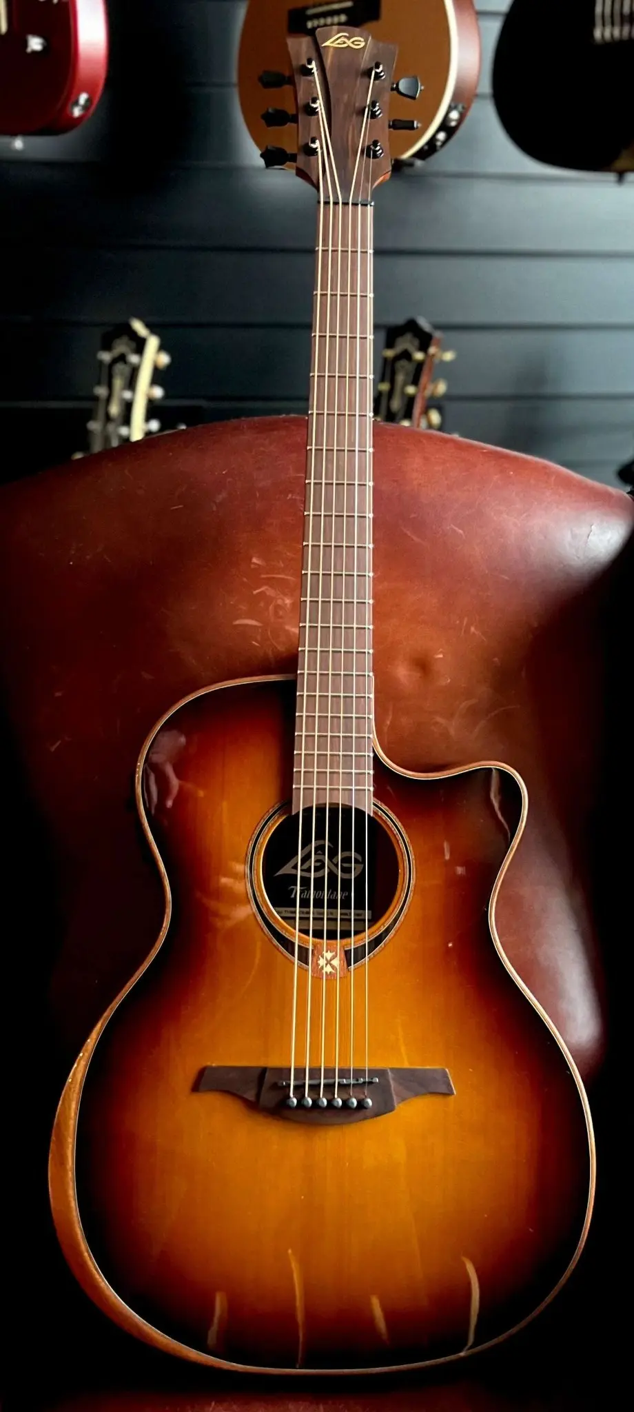 LAG T118ABCE-BRS Special Edition With Bevel.  Exuisite Luxury Electro Acoustic Guitar - Image 22