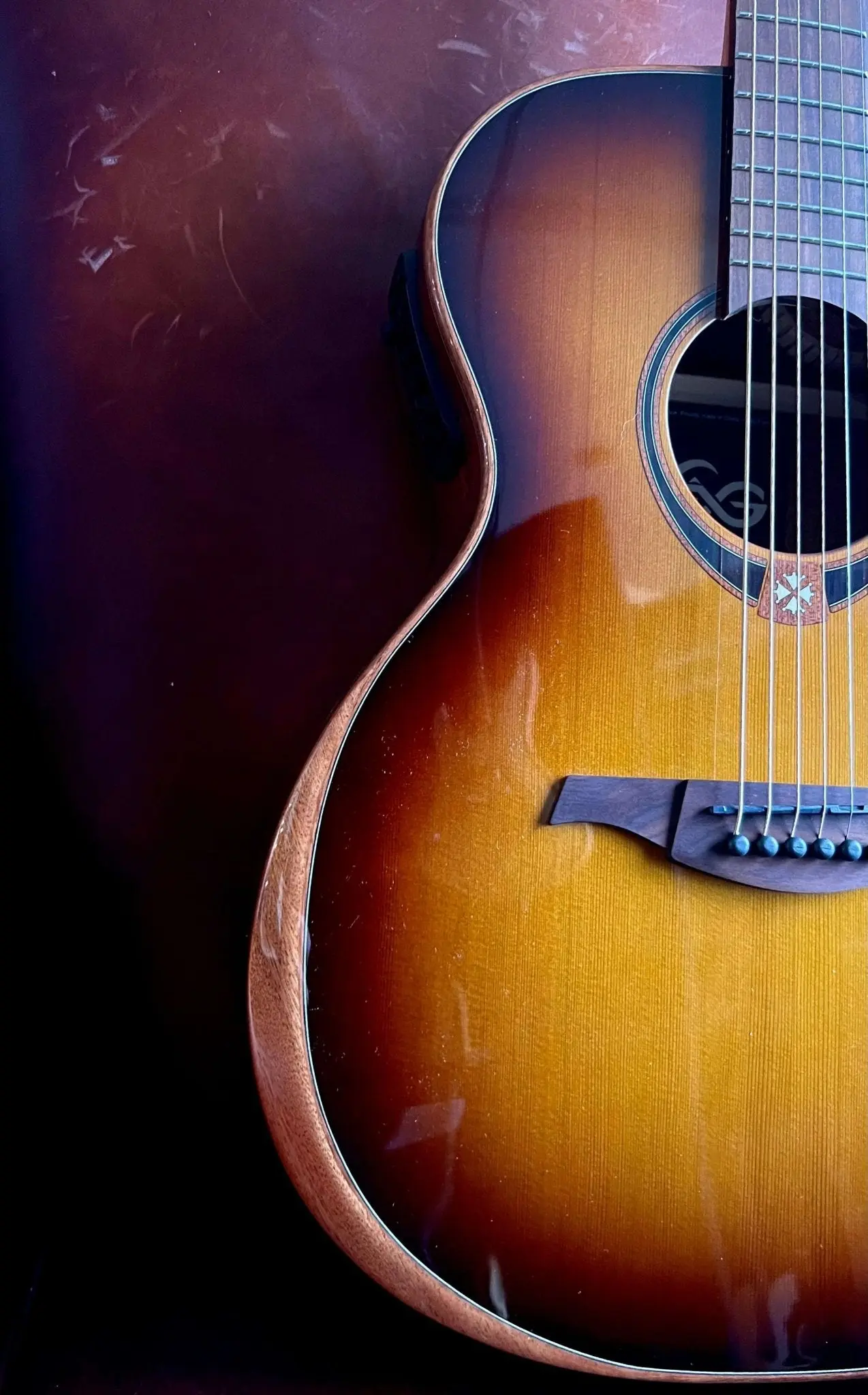 LAG T118ABCE-BRS Special Edition With Bevel.  Exuisite Luxury Electro Acoustic Guitar - Image 29