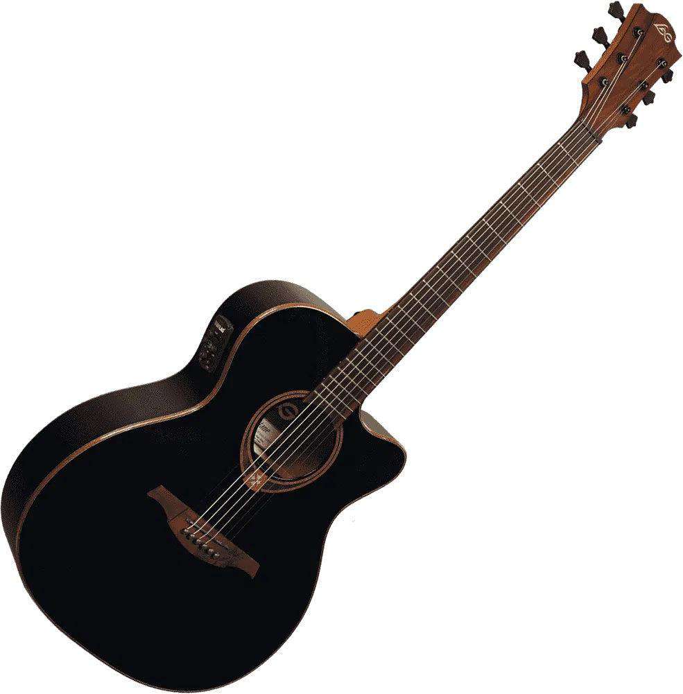 LAG TRAMONTANE 118 T118ACE-BLK AUDITORIUM CUTAWAY ELECTRO BLACK - Image 5