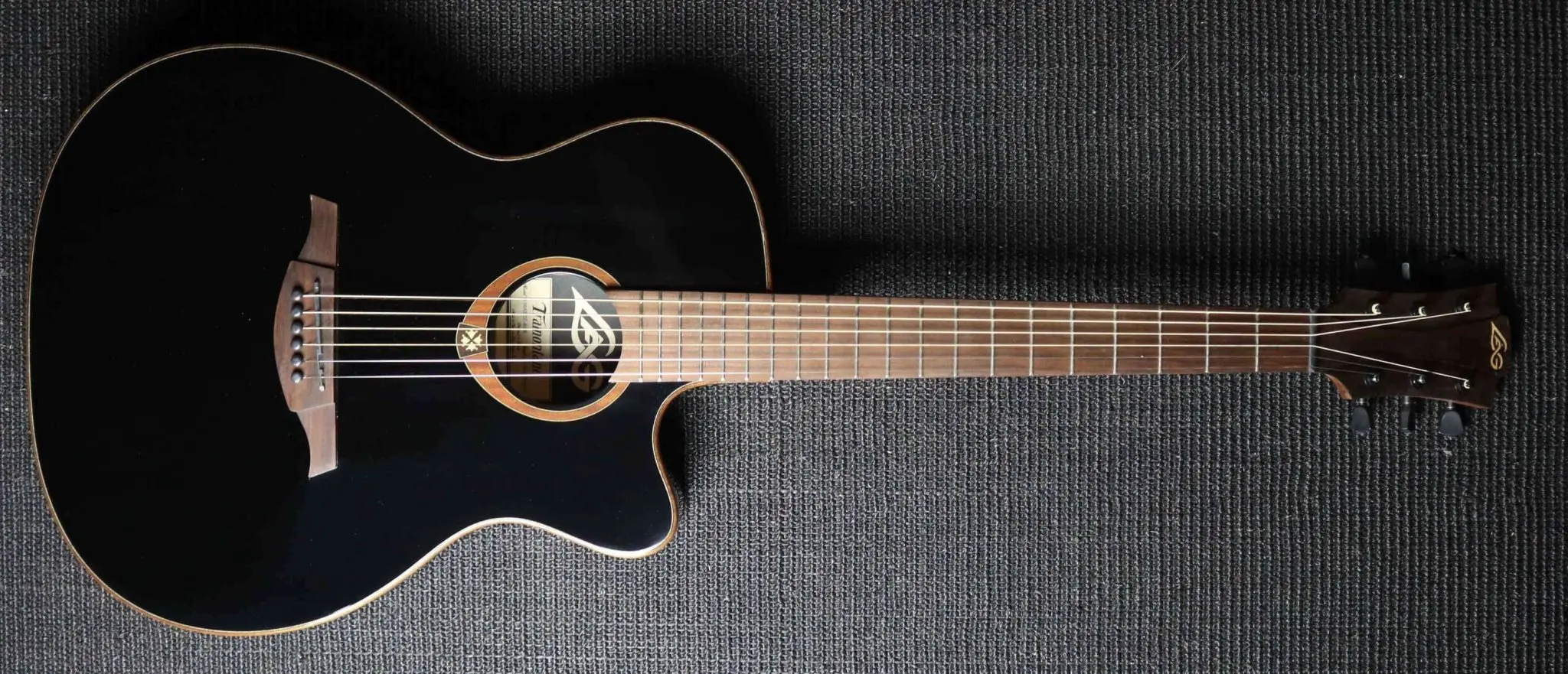 LAG TRAMONTANE 118 T118ASCE-BLK AUDITORIUM SLIM CUTAWAY ELECTRO BLACK - Image 12