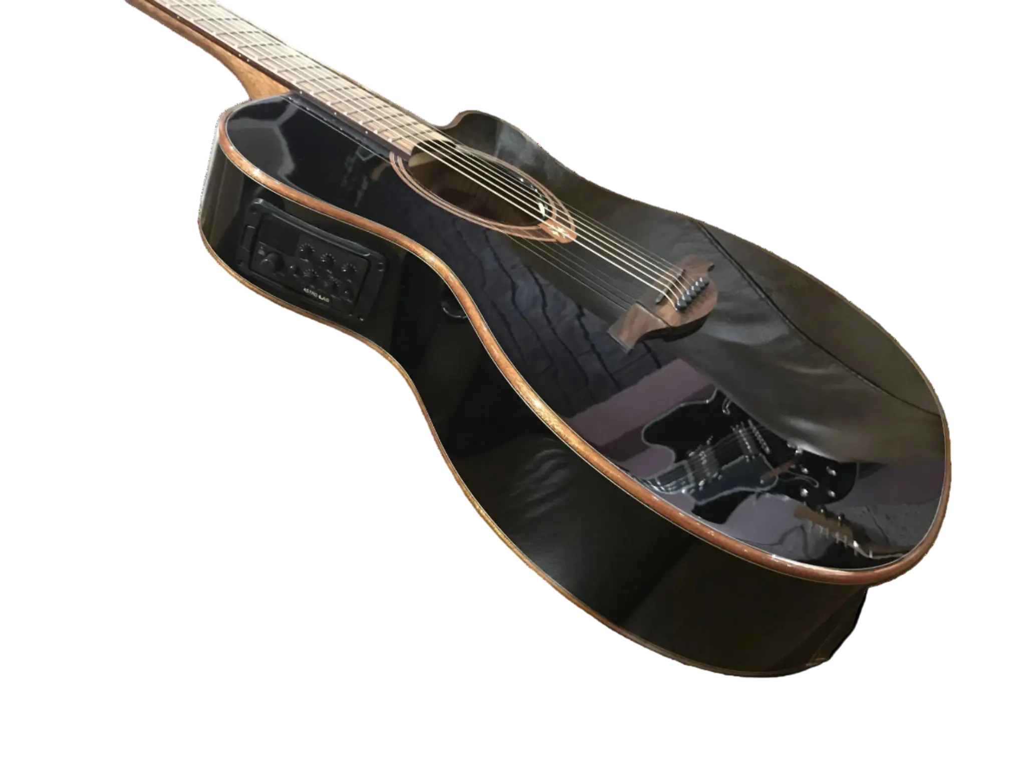 LAG TRAMONTANE 118 T118ASCE-BLK AUDITORIUM SLIM CUTAWAY ELECTRO BLACK - Image 4