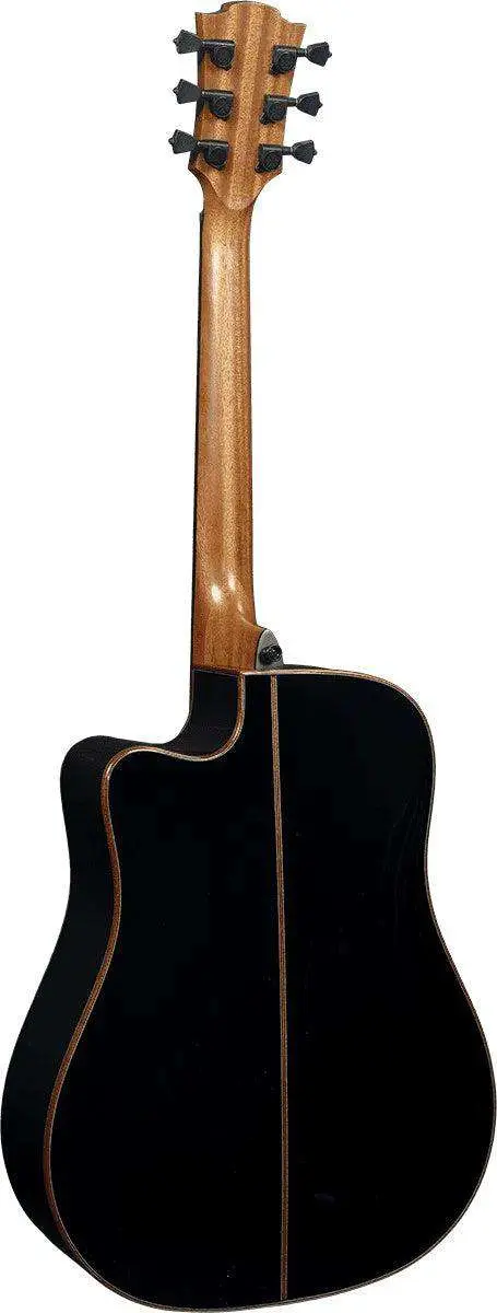 LAG TRAMONTANE 118 T118DCE-BLK DREADNOUGHT CUTAWAY ELECTRO BLACK - Image 6