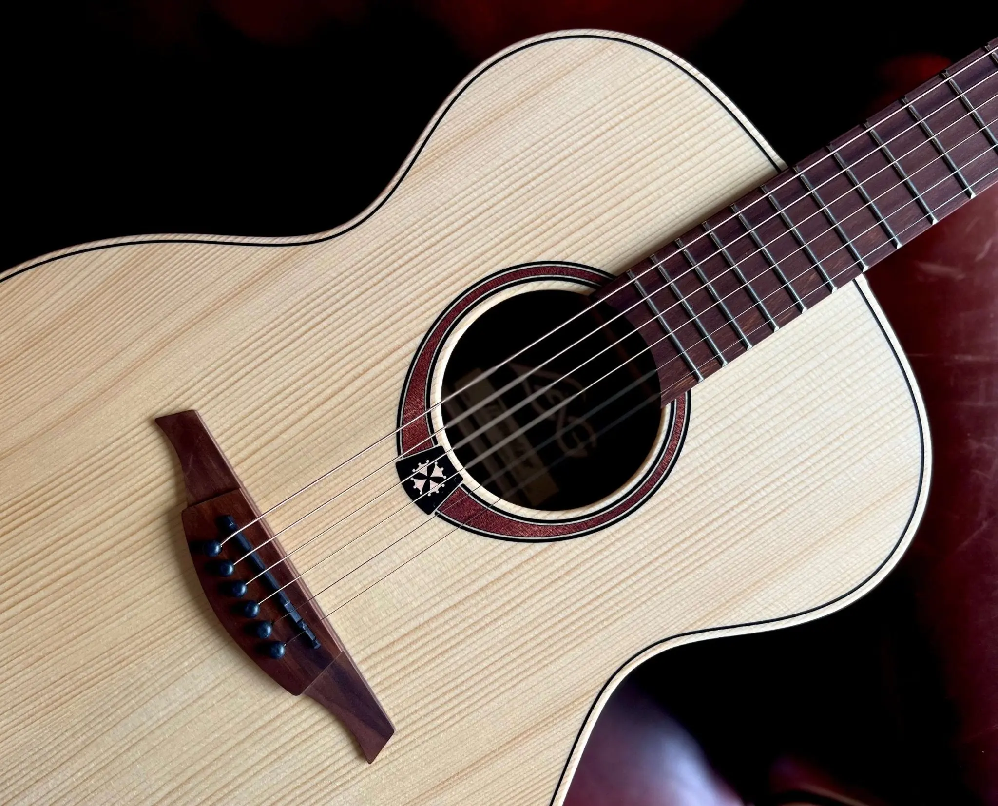 LAG T70A Auditorium Acoustic Guitar. The Best £200 Acoustic Guitar, Set Up To Perfection In Our Workshop - Image 14