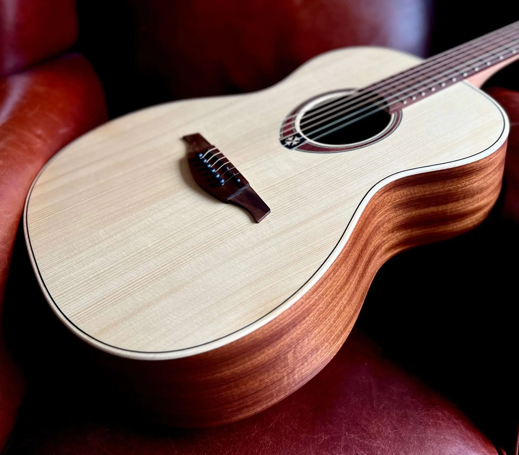 LAG T70A Auditorium Acoustic Guitar. The Best £200 Acoustic Guitar, Set Up To Perfection In Our Workshop - Image 4