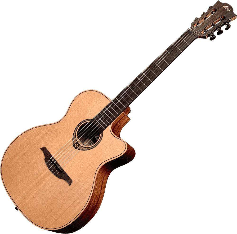 LAG TRAMONTANE TN170ASCE COUNTRY AUDITORIUM SLIM CUTAWAY Nylon Electro - Image 21