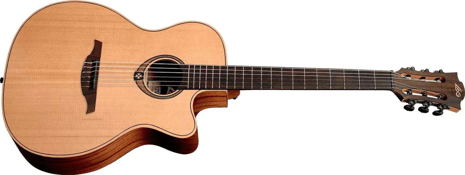 LAG TRAMONTANE TN170ASCE COUNTRY AUDITORIUM SLIM CUTAWAY Nylon Electro - Image 22
