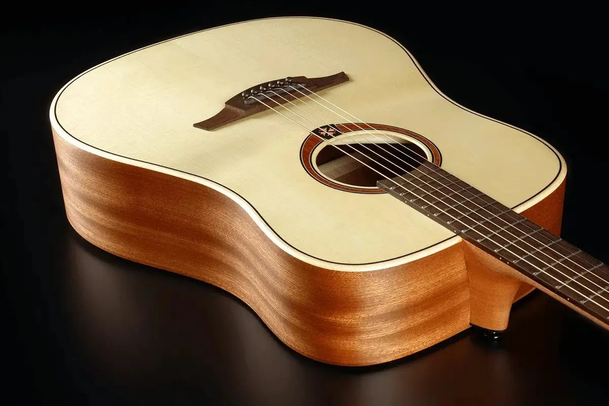 LAG TRAMONTANETL70D Left Handed DREADNOUGHT Acoustic Guitar - Image 8