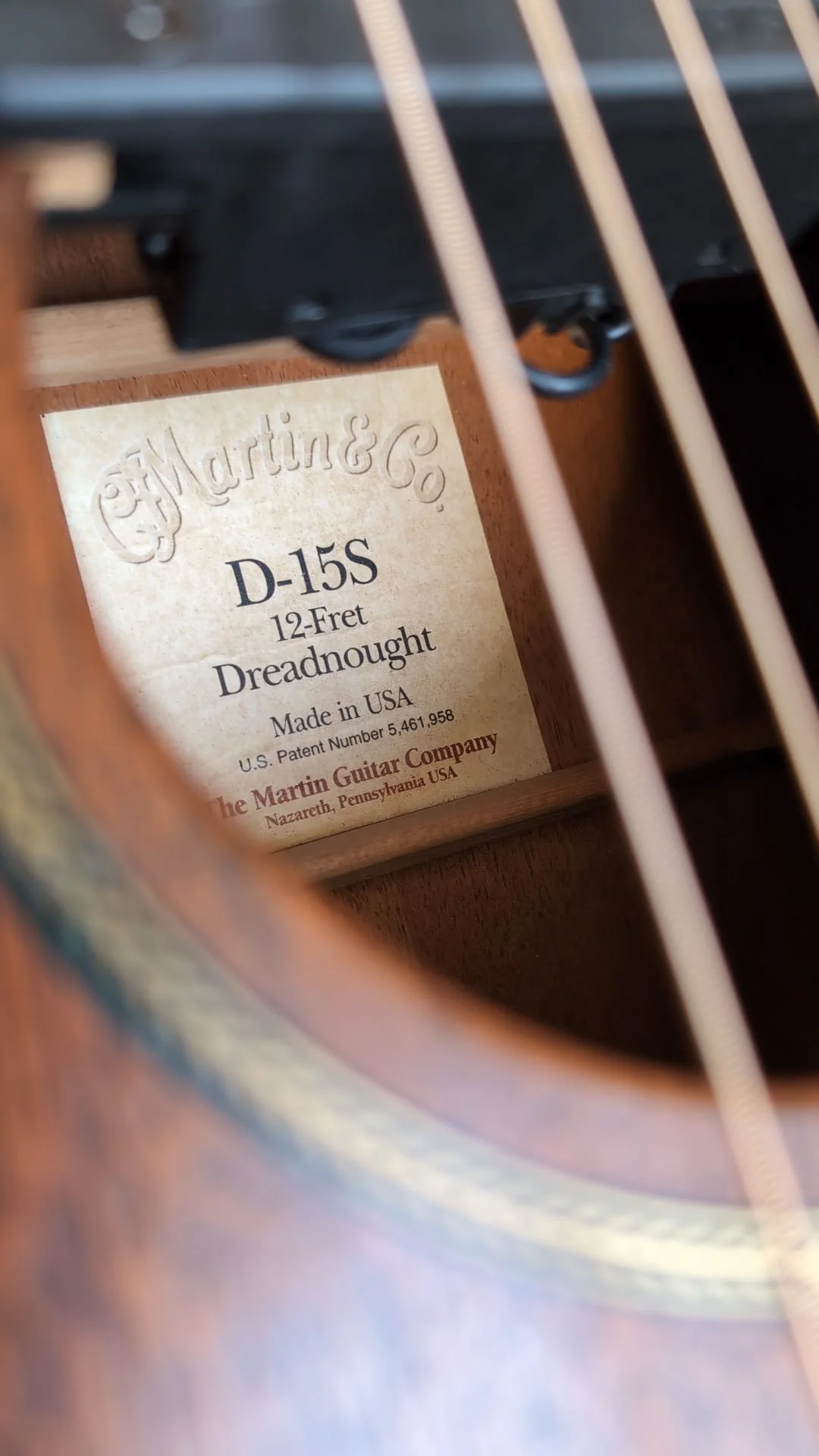 Martin D-15S 12 Fret Dreadnought (Used) - Image 6