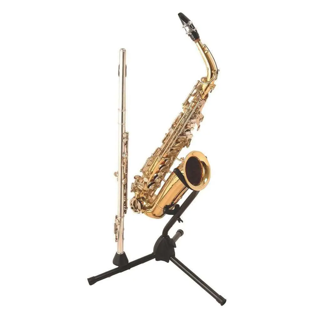 On-Stage Alto / Tenor Sax Stand with Flute Peg - Image 2
