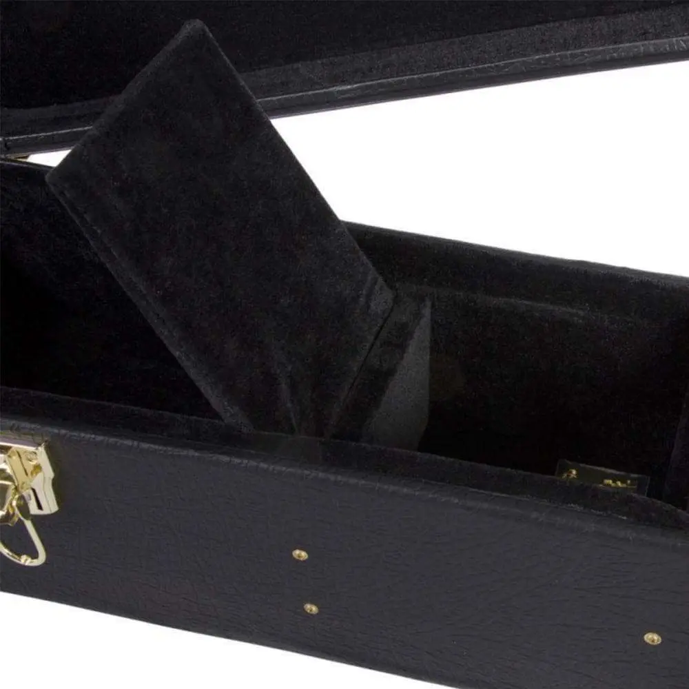 On Stage Hardshell Jumbo Guitar Case ~ Black - Image 3