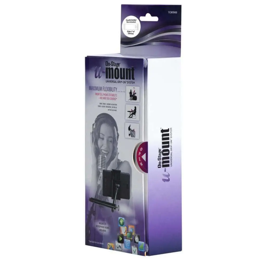 On-Stage Postage Grip-On Universal Device Holder with u-mount Mounting - Image 8