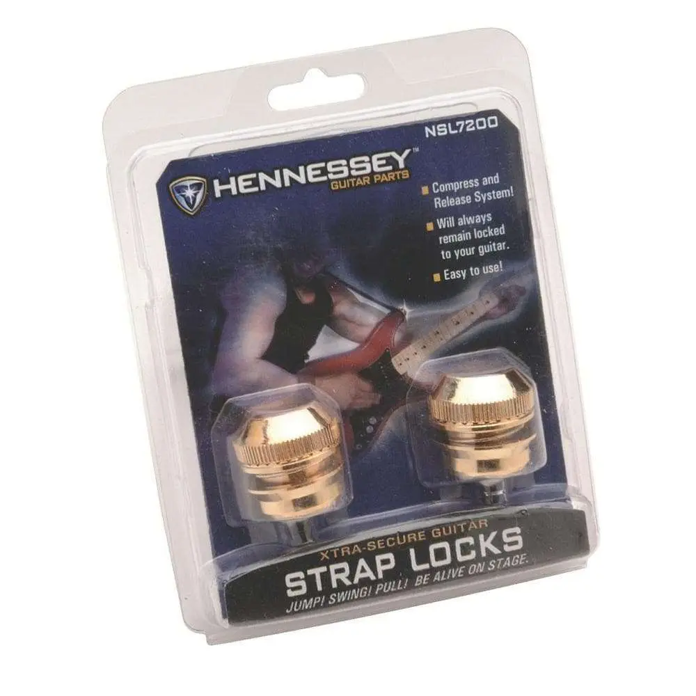 On-Stage Solid Brass Strap Locks - Gold - Image 2
