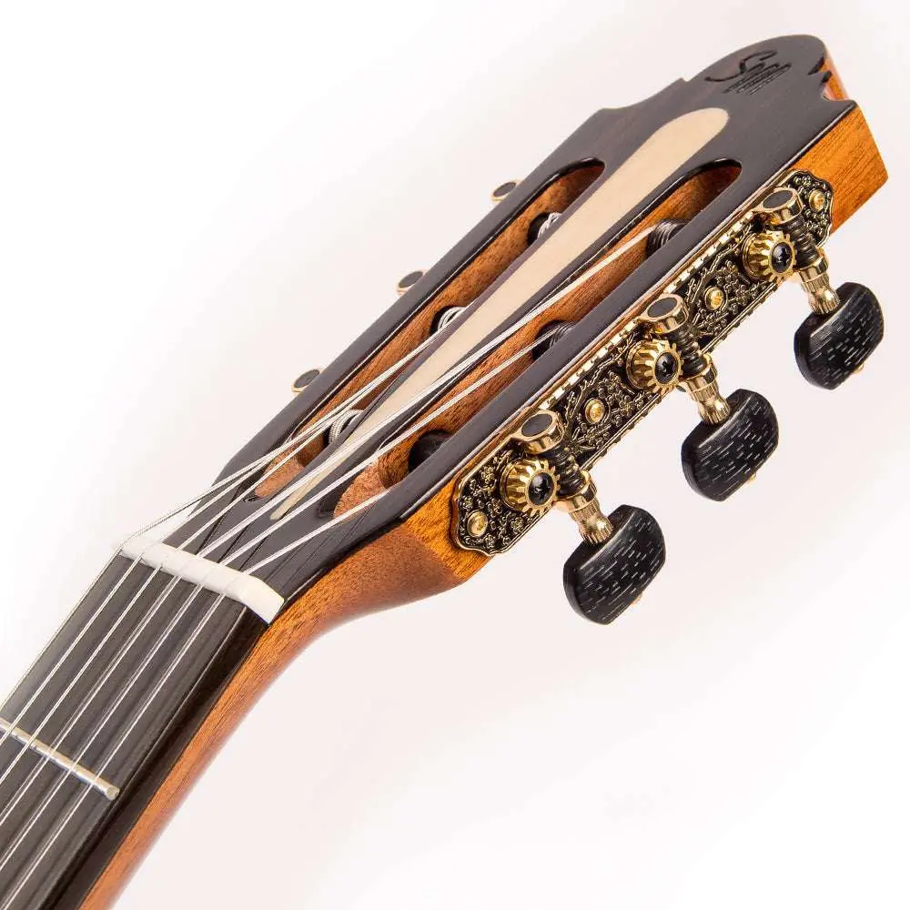 Santos Martinez Allegro Cutaway Electro-Classic Guitar ~ Natural High Gloss - Image 8